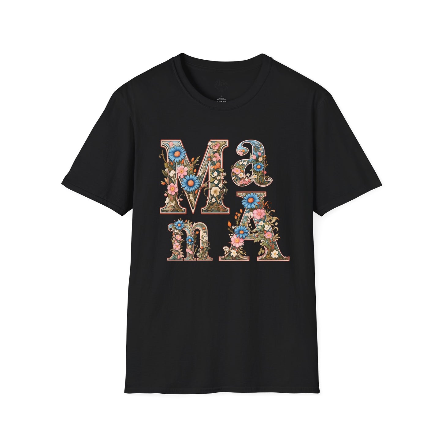 Floral Mama Unisex T-Shirt, Softstyle Tee, Casual Wear, Gift for Mother day,mama