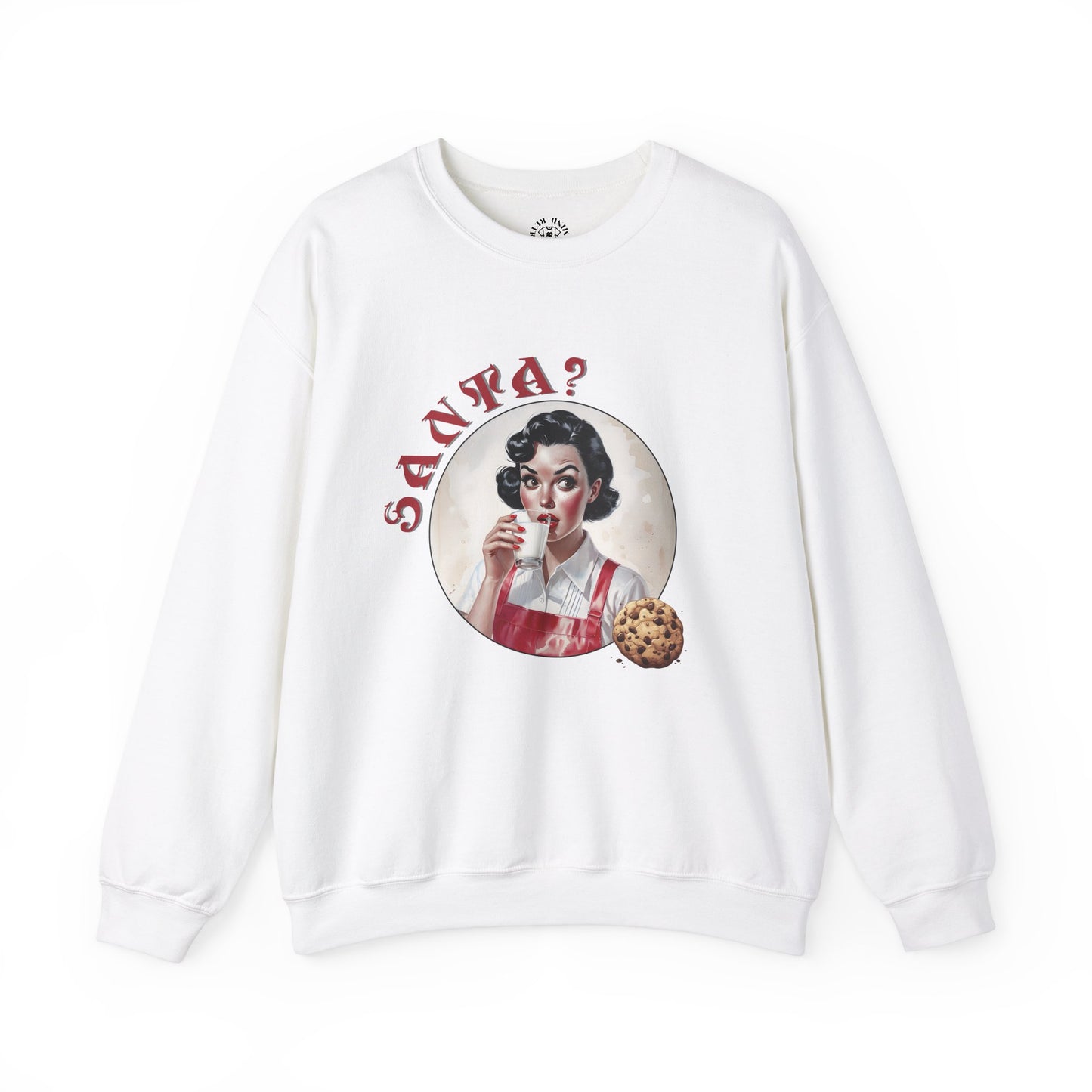 Funny Cookie Lover Sweatshirt - Retro Design - Santa? Christmas