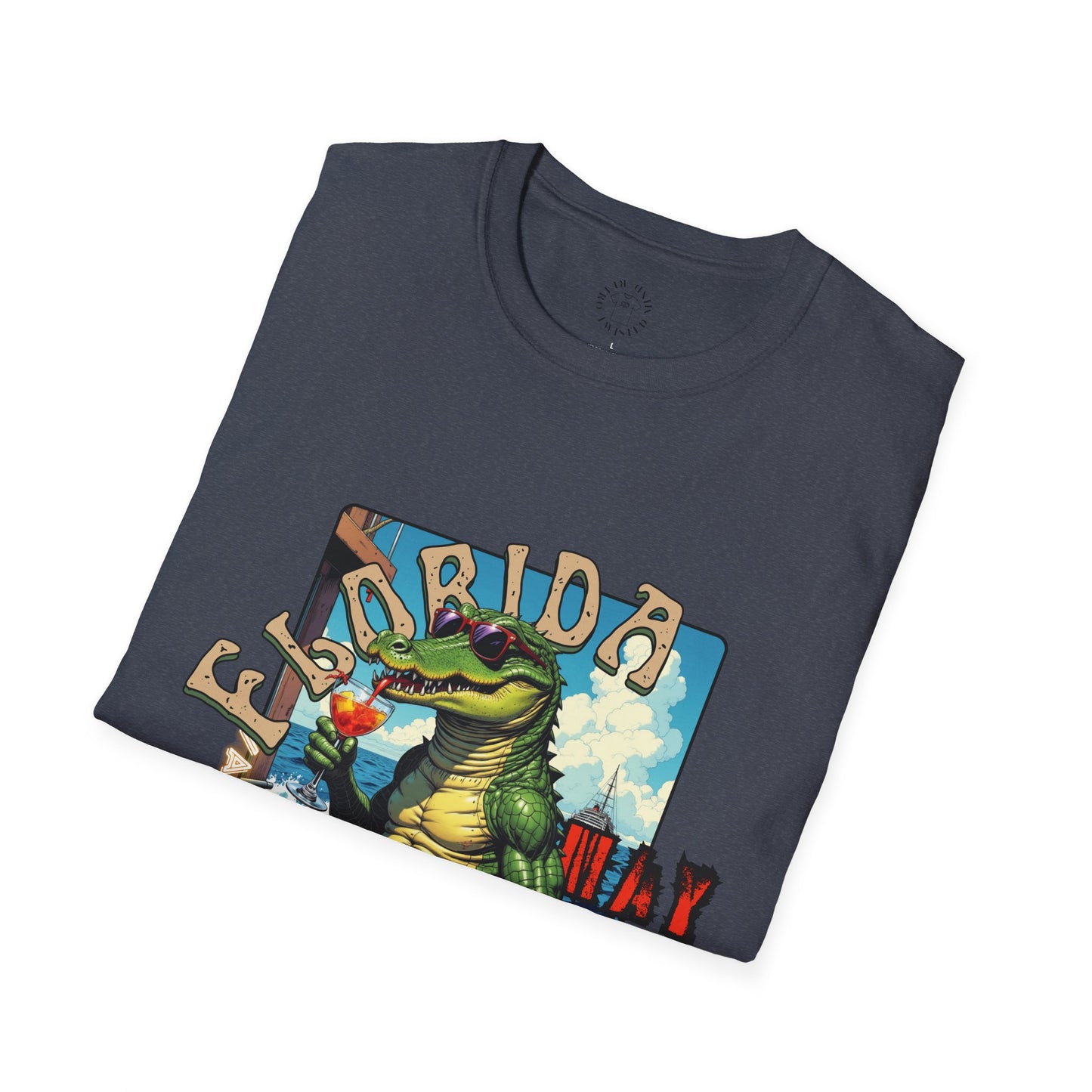 Florida Alligator Unisex Softstyle T-Shirt - Retro Vibe Casual Tee,vacation ,florida,