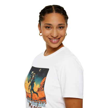 Vintage Space Explorer T-Shirt - 'My Game My Rules' golf, moon,sport