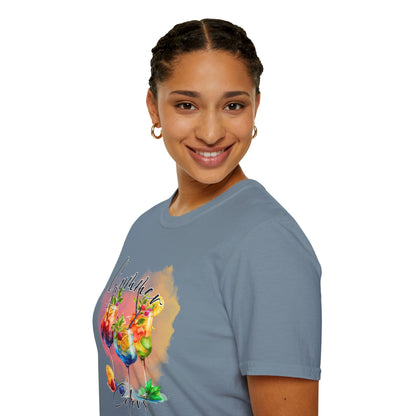 Colorful Floral Summer Unisex T-Shirt, Boho Shirt, Gift for Her, Vacation Tee, Festival Apparel, Summer Outfit