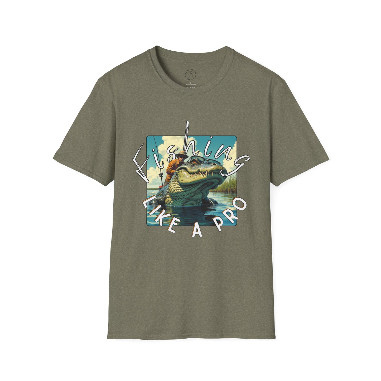 Fishing Like a Pro Unisex Softstyle T-Shirt,gator