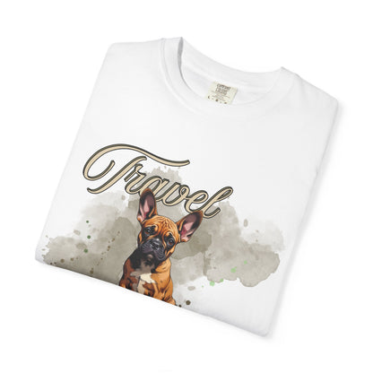 Travel Time Unisex Garment-Dyed T-Shirt - Perfect for Dog Lovers & Adventurers