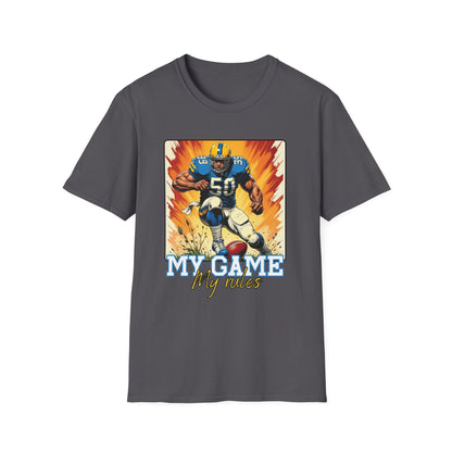 My Game My Rules Unisex Softstyle T-Shirt - Perfect for Sports Fans.sport