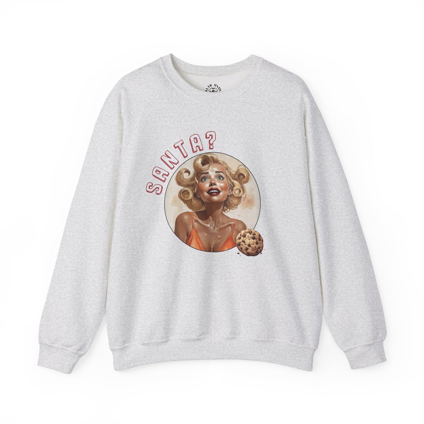 Funny Cookie Lover Sweatshirt - Retro Design - Santa? Christmas
