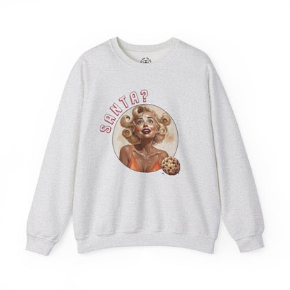 Funny Cookie Lover Sweatshirt - Retro Design - Santa? Christmas