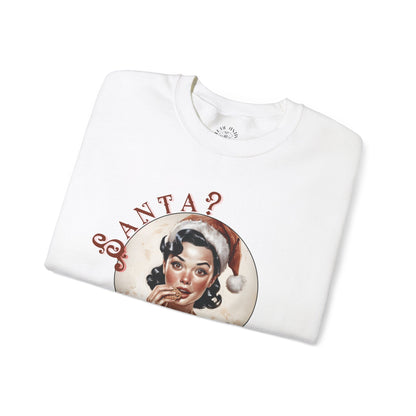 Funny Cookie Lover Sweatshirt - Retro Design - Santa? Christmas