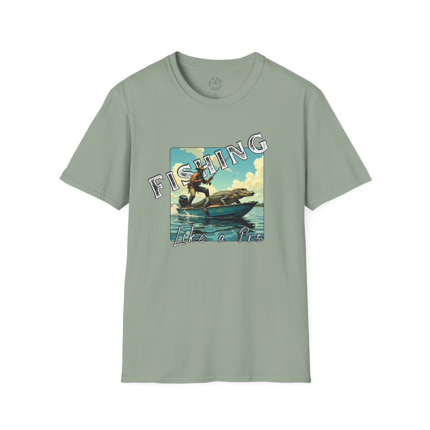 Fishing Like a Pro Unisex Softstyle T-Shirt - Perfect Gift for Anglers,gator,sport