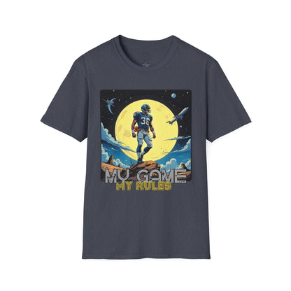 Men's Graphic T-Shirt - 'My Game My Rules' ,football, sport ,