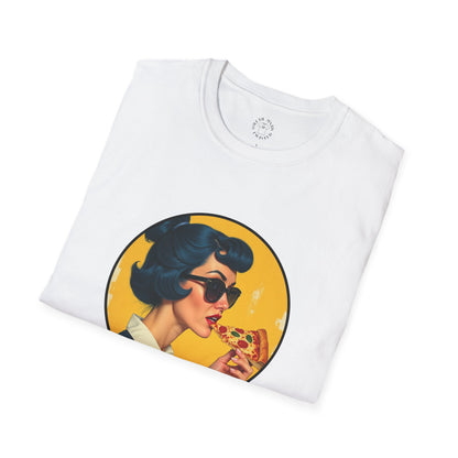 Cool Mama Unisex Softstyle T-Shirt - Retro Chic Pizza Lover Tee,mom
