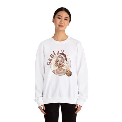 Funny Cookie Lover Sweatshirt - Retro Design - Santa? Christmas