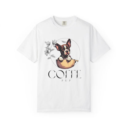 Coffee Pup Unisex Garment-Dyed T-shirt