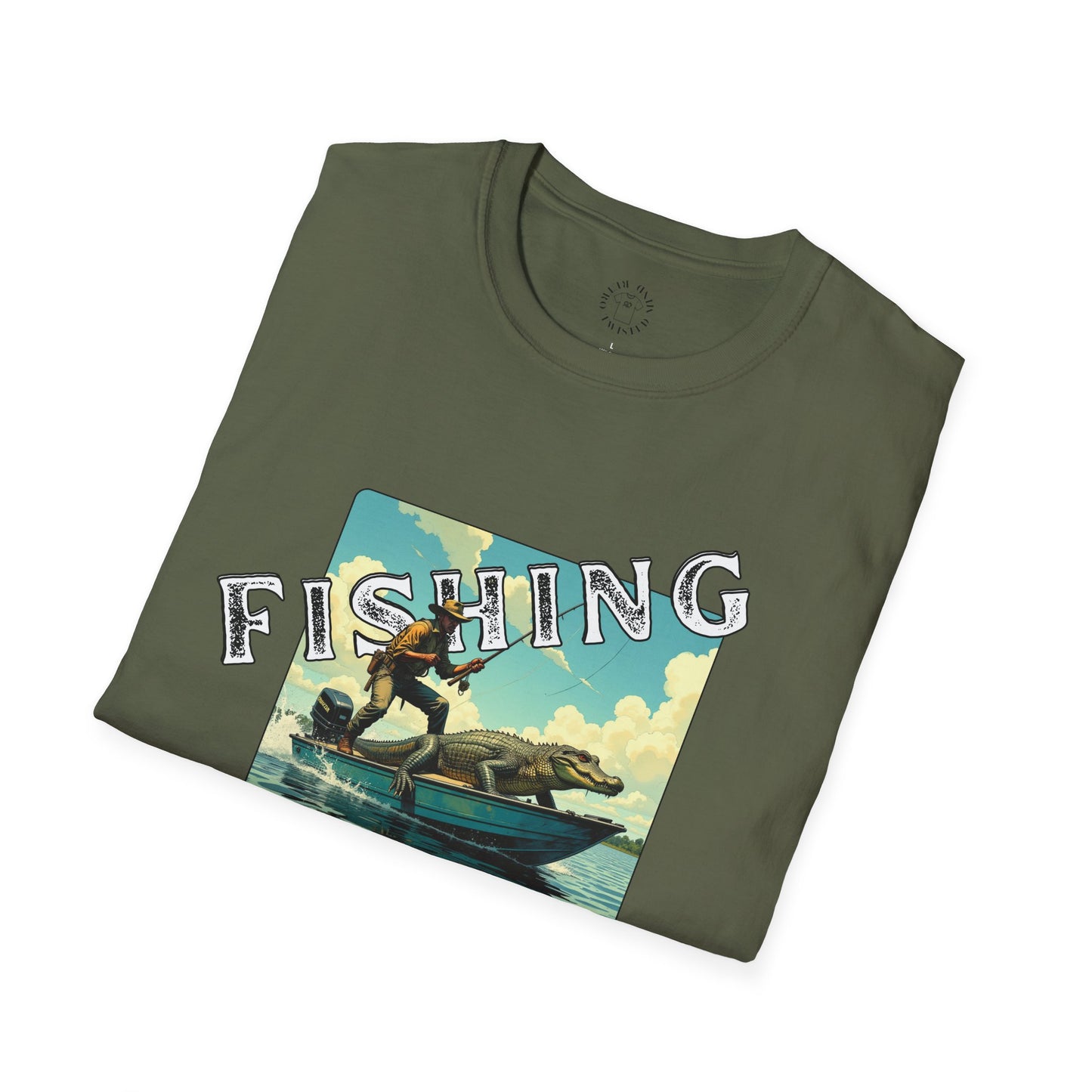 Fishing Like a Pro Unisex Softstyle T-Shirt - Perfect Gift for Anglers,gator,sport